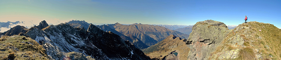 Panoramica sulle tre cime del Ponteranica